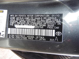 2011 Toyota Camry LE Gray 2.5L AT #Z22724